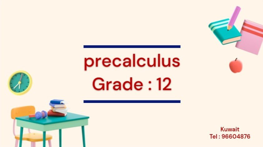 precalculus (aus school )